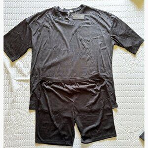NWT!  Black Shorts and Top